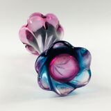 Vase torsadé en verre de Murano du milieu du siècle, fabriqué en verre de Murano, années 1960