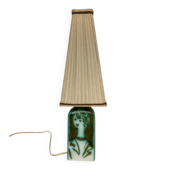 Ceramic table lamp by Alessio Tasca for Raymor, model 1402, Italy, mid-century.