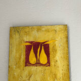Set of two paintings on wood