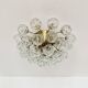 1 of 2 Amazing Golden Bubble Glass Flush Lamps by Doria
