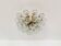 1 of 2 Amazing Golden Bubble Glass Flush Lamps by Doria