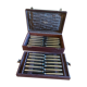 Box 24 silver metal knives, Ravinet Denfert
