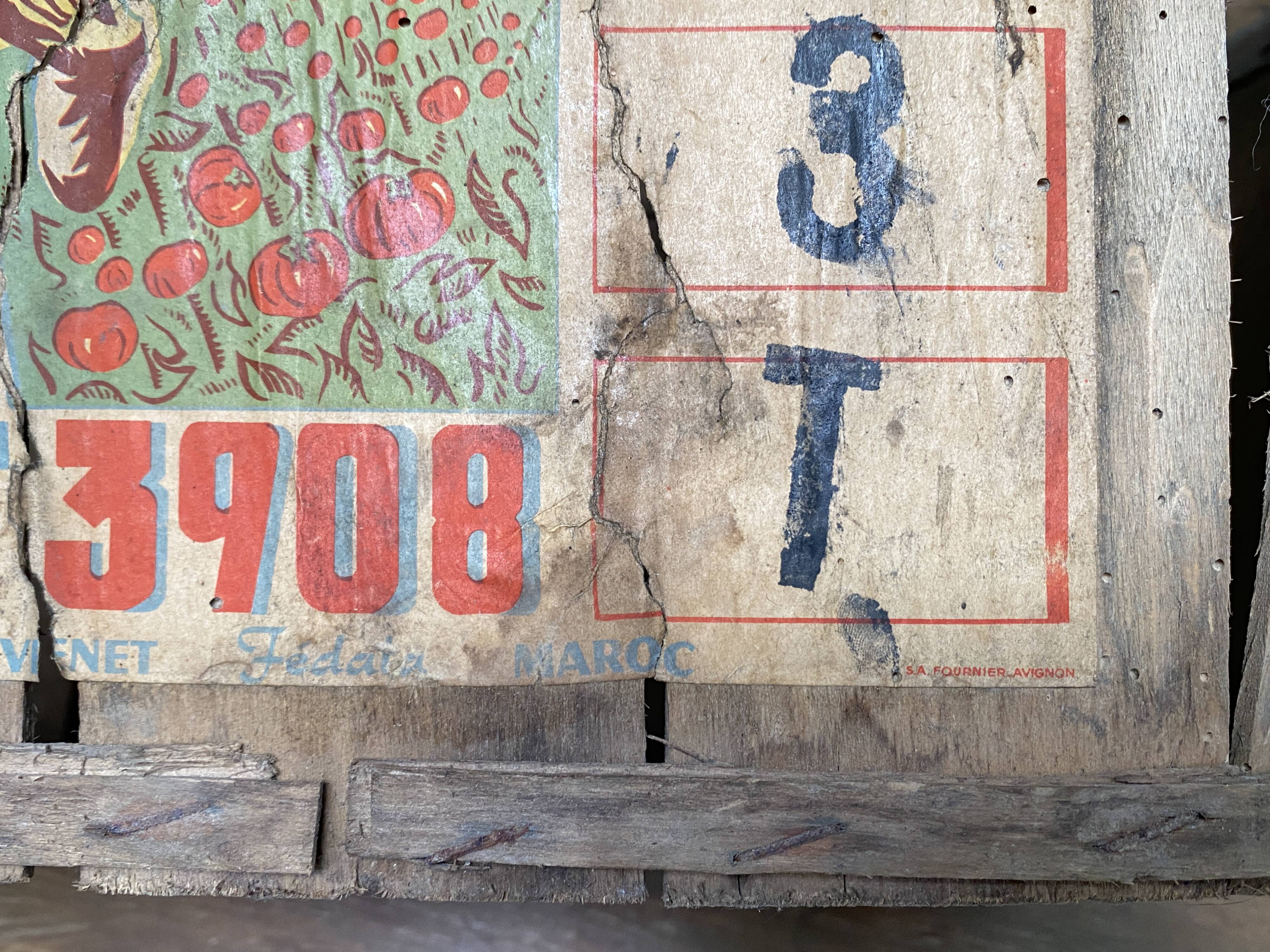 Crate cageot wooden slats morocco casablanca