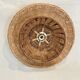 Applique murale en osier deux  panier rotin vintage 27 cm