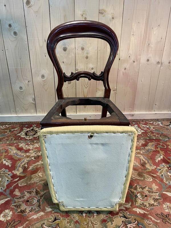 Set of 6 Louis XV mahogany chairs