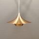 Ufo-like Danish hanging lamp, estimated from the 80s, made in copper colored lacquer.