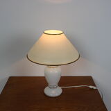 Lampe de table en verre du milieu du siècle années 1970.