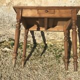 Country table in beech and poplar early 20th century