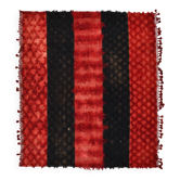 Tapis Kilim vintage turc en nuances de rouge et noir, tapis moderne du milieu du siècle.