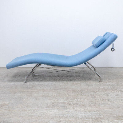 Softline Sense blue chaise longue