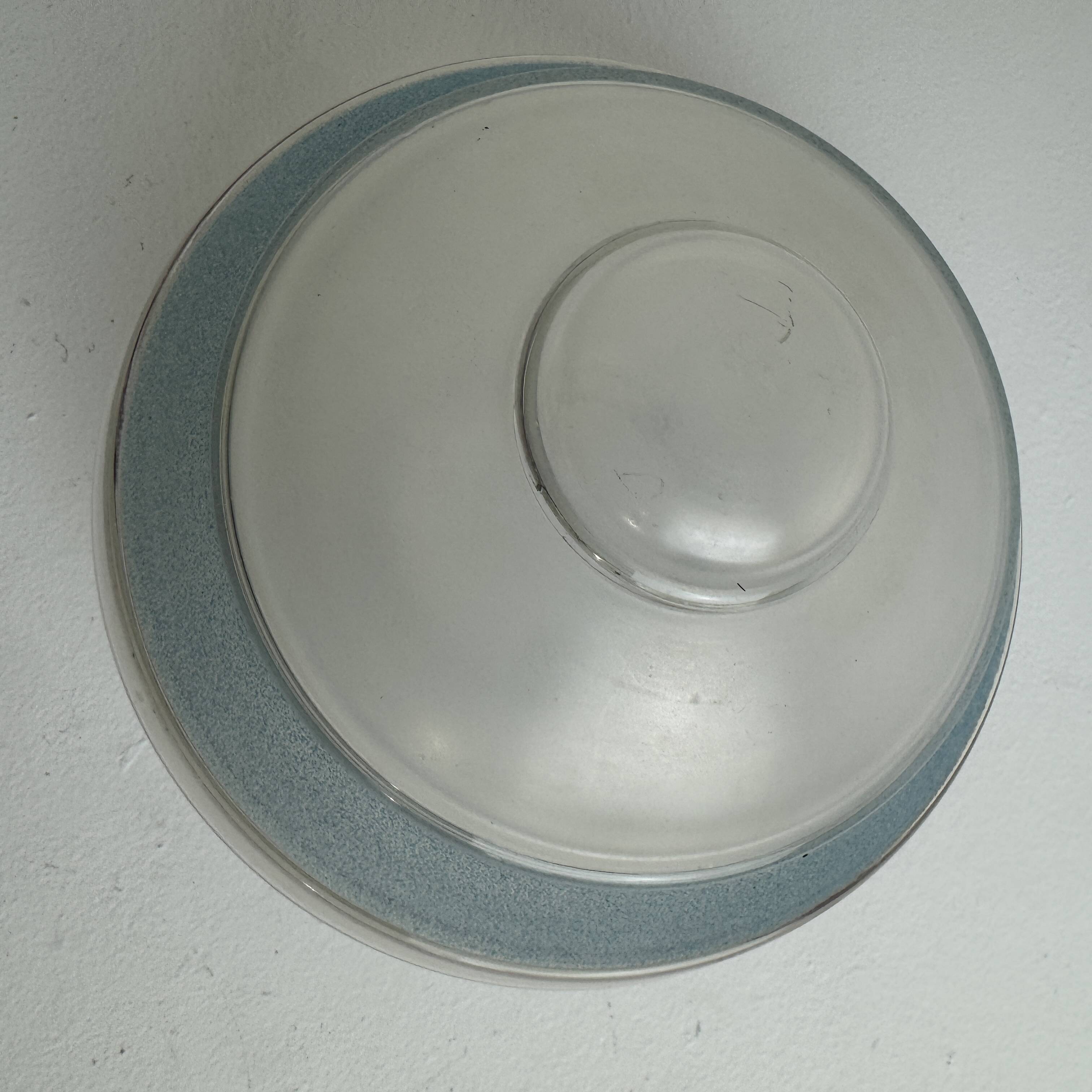 Ancienne lampe a poser laiton & verre vintage