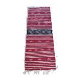 Traditional handmade red and black carpet  170x60cm