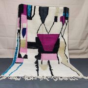 Berber rug in natural wool 2.5 x 1.5 m