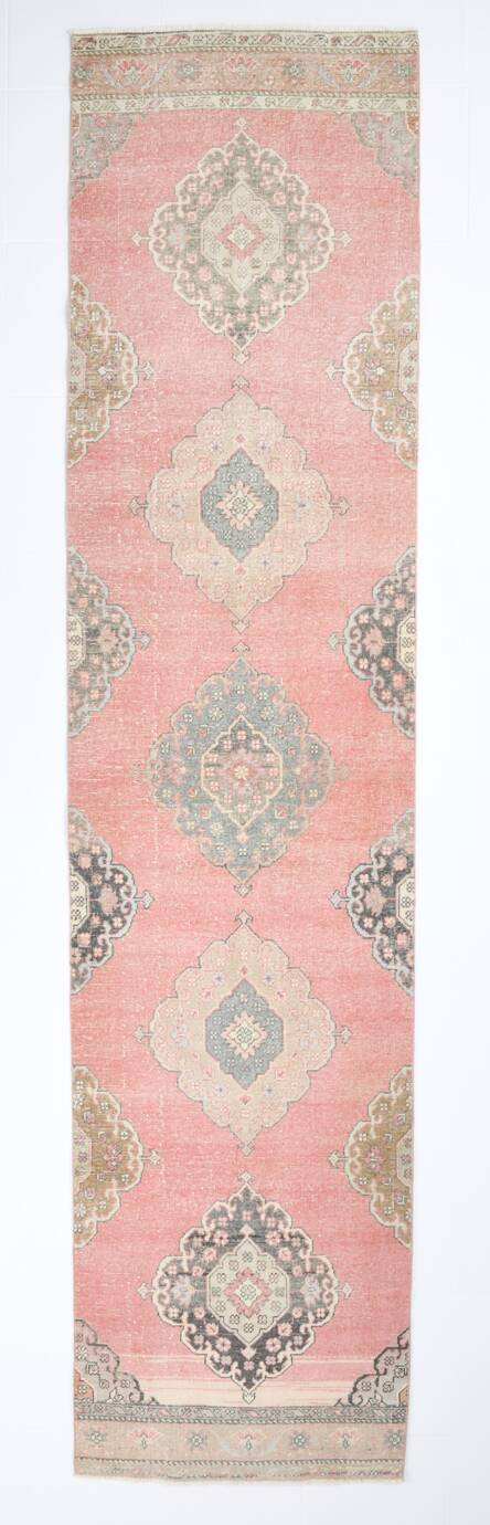 Shades Of Pink Vintage Runner Rug