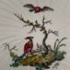 8 Bernardaud and Co. dessert plates signed Elbé, Limoges porcelain, decorated with birds
