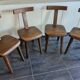 Set of 4 T chairs by Olavi Hanninen, 1960s