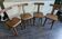 Set of 4 T chairs by Olavi Hanninen, 1960s