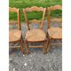 6 chaises paillées anciennes