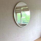 Miroir rond attribué à Deknudt, Belgique. années 1980