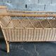 Braided rattan cot