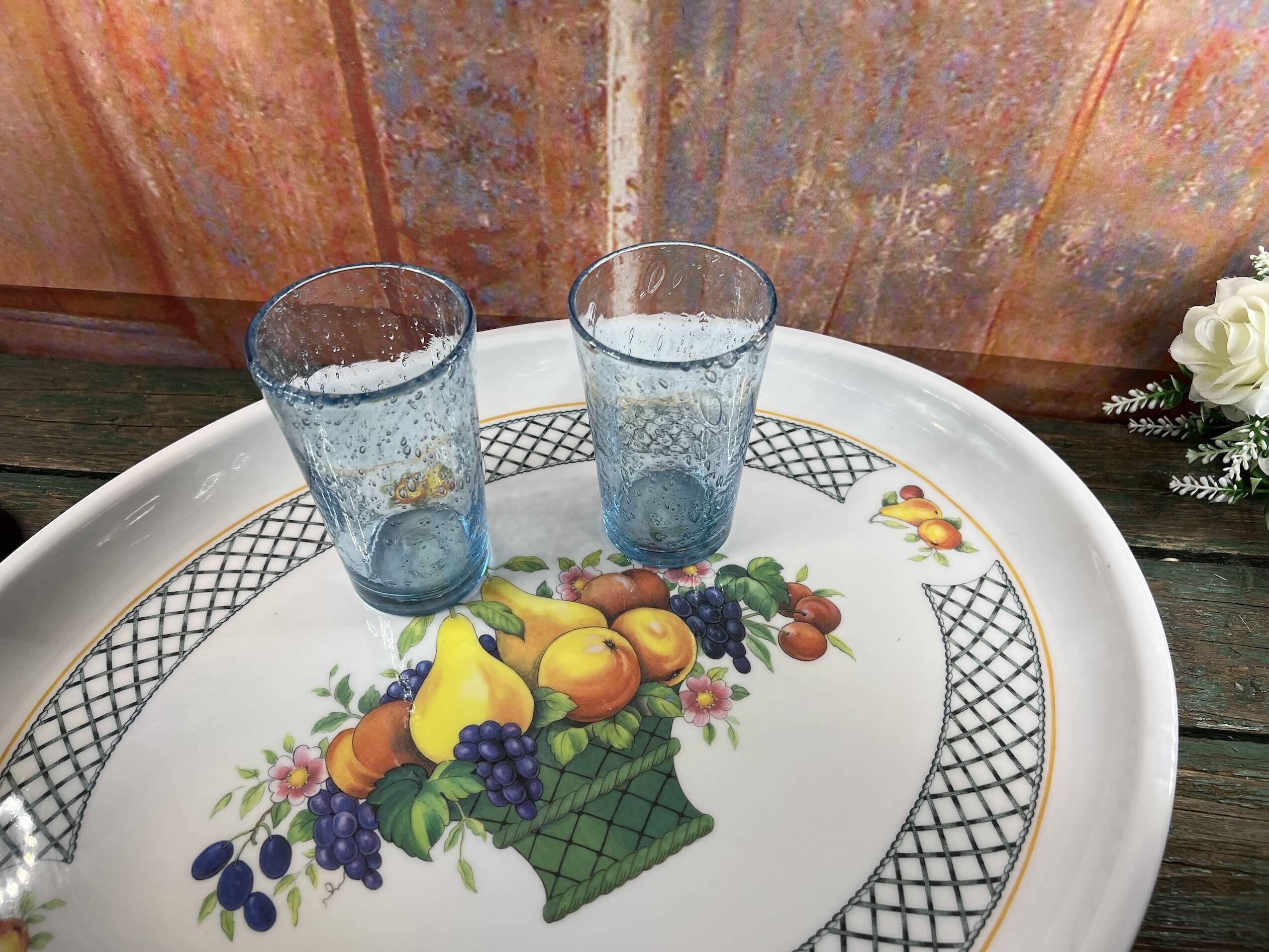 Large oval tray Villeroy Boch Basket Garden