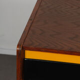 Yellow and black chest of drawers, model U-453, by Jiri Jiroutek, 1960