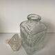 Chiseled glass whiskey decanter