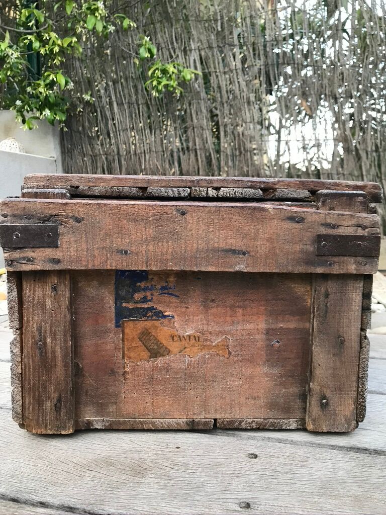 Wooden and metal military case, circa 1960