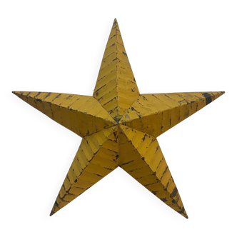 Étoile amish jaune 74cm