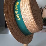Straw hat Genuine boater hat made of natural straw