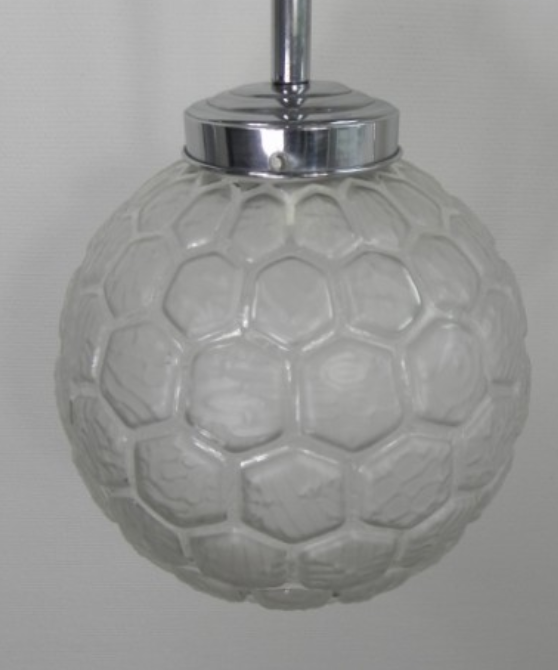 Suspension Deco with round glass ball