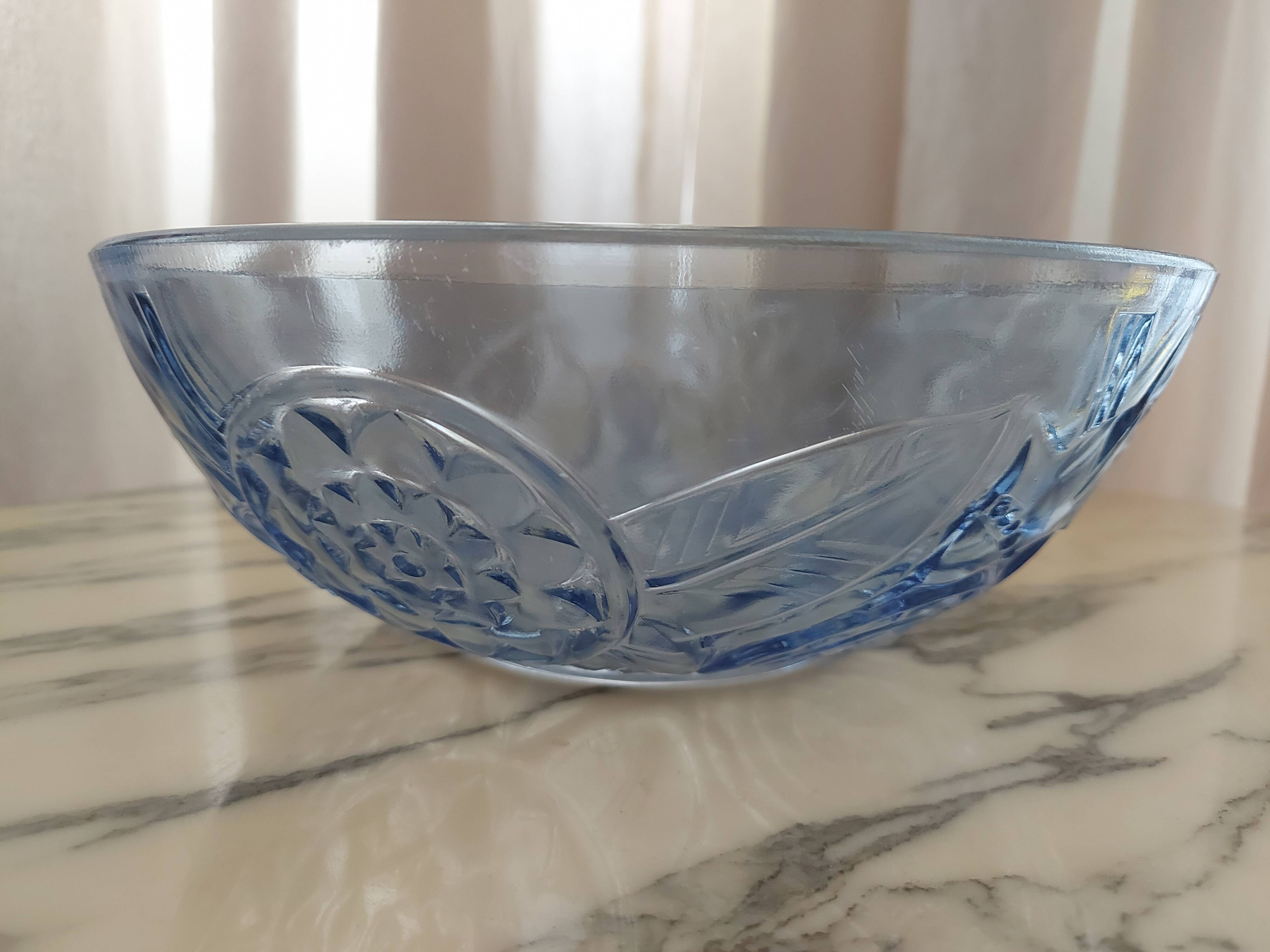 Plat en verre art déco