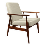 Scandinavian Lounge Chair Bouclè Beige Classic Design