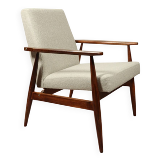 Scandinavian Lounge Chair Bouclè Beige Classic Design