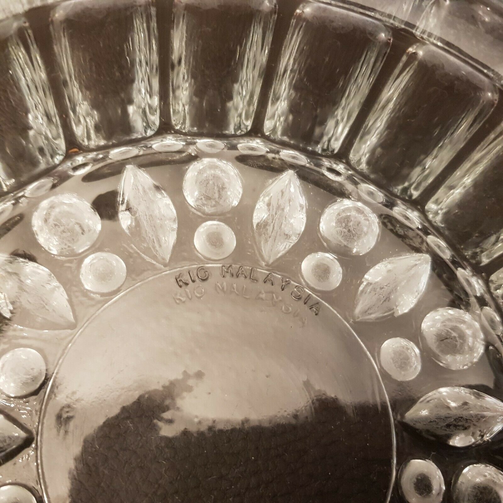 Crystal ashtray or vintage glass Kig Malaysia 0.7 kg
