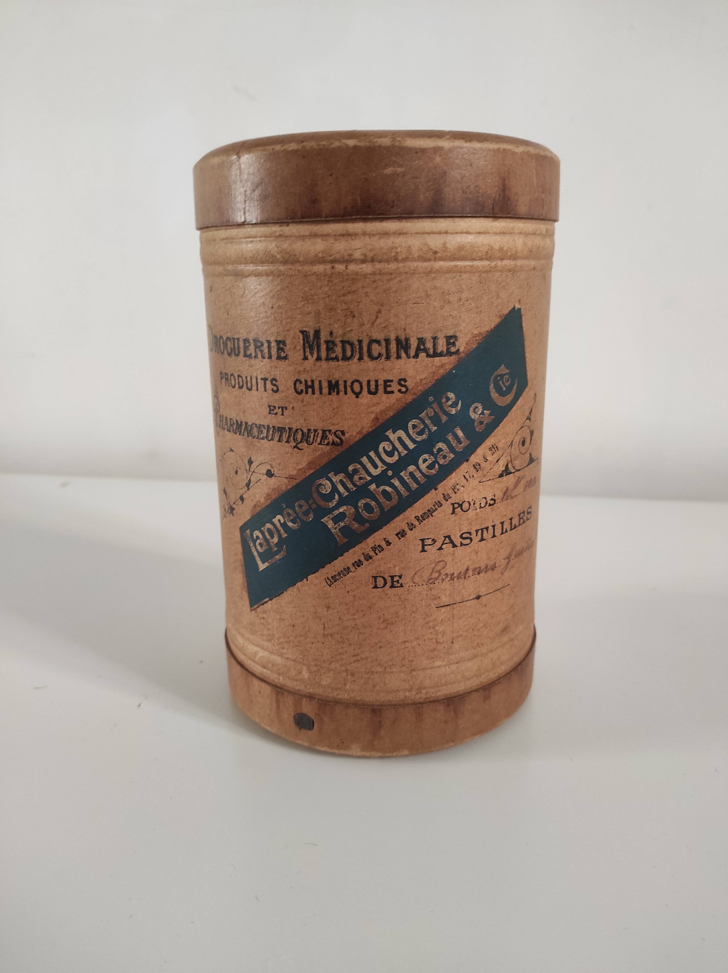 Old medicinal grocery box