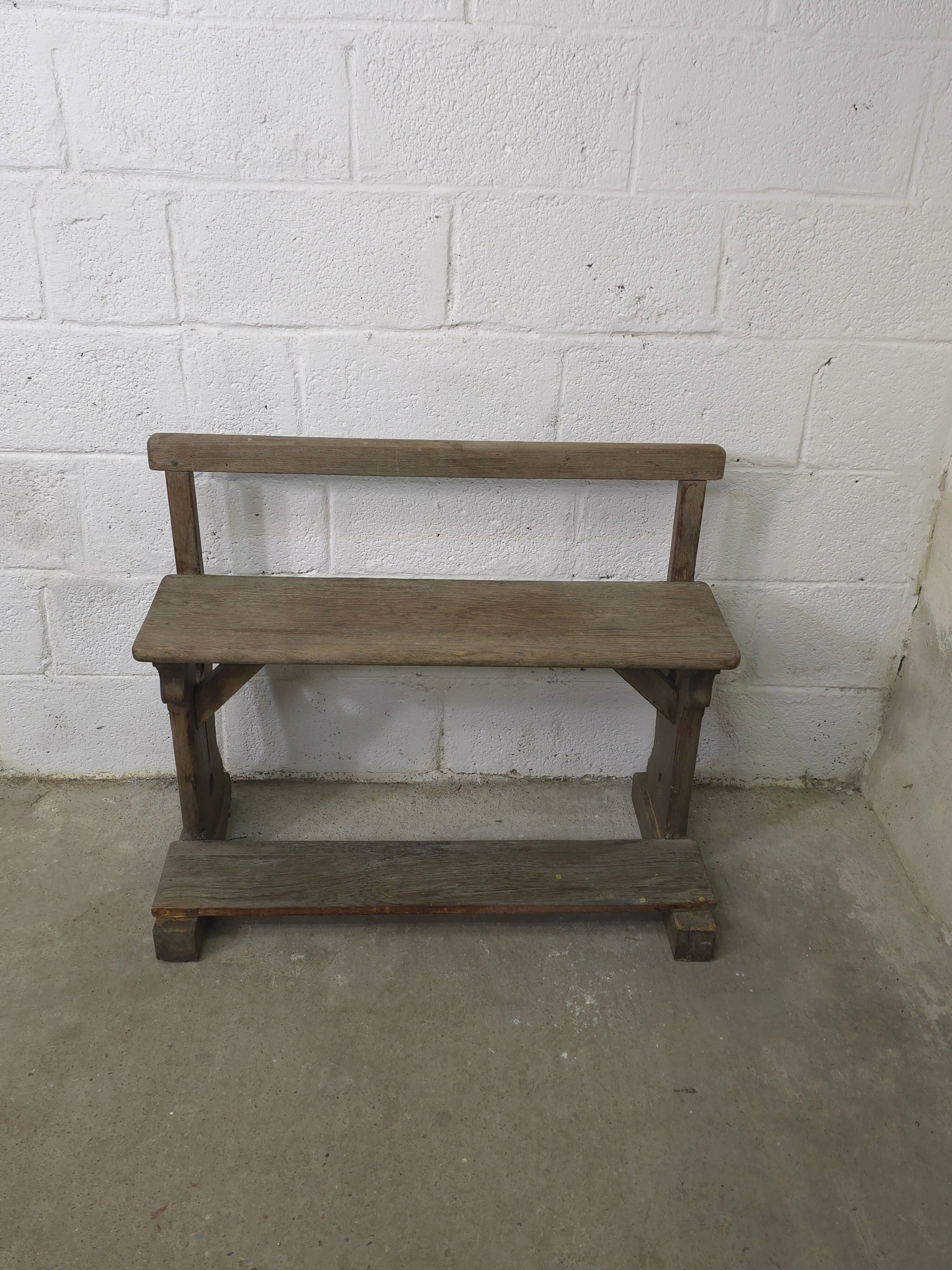Banc d'école ancien début 20ème