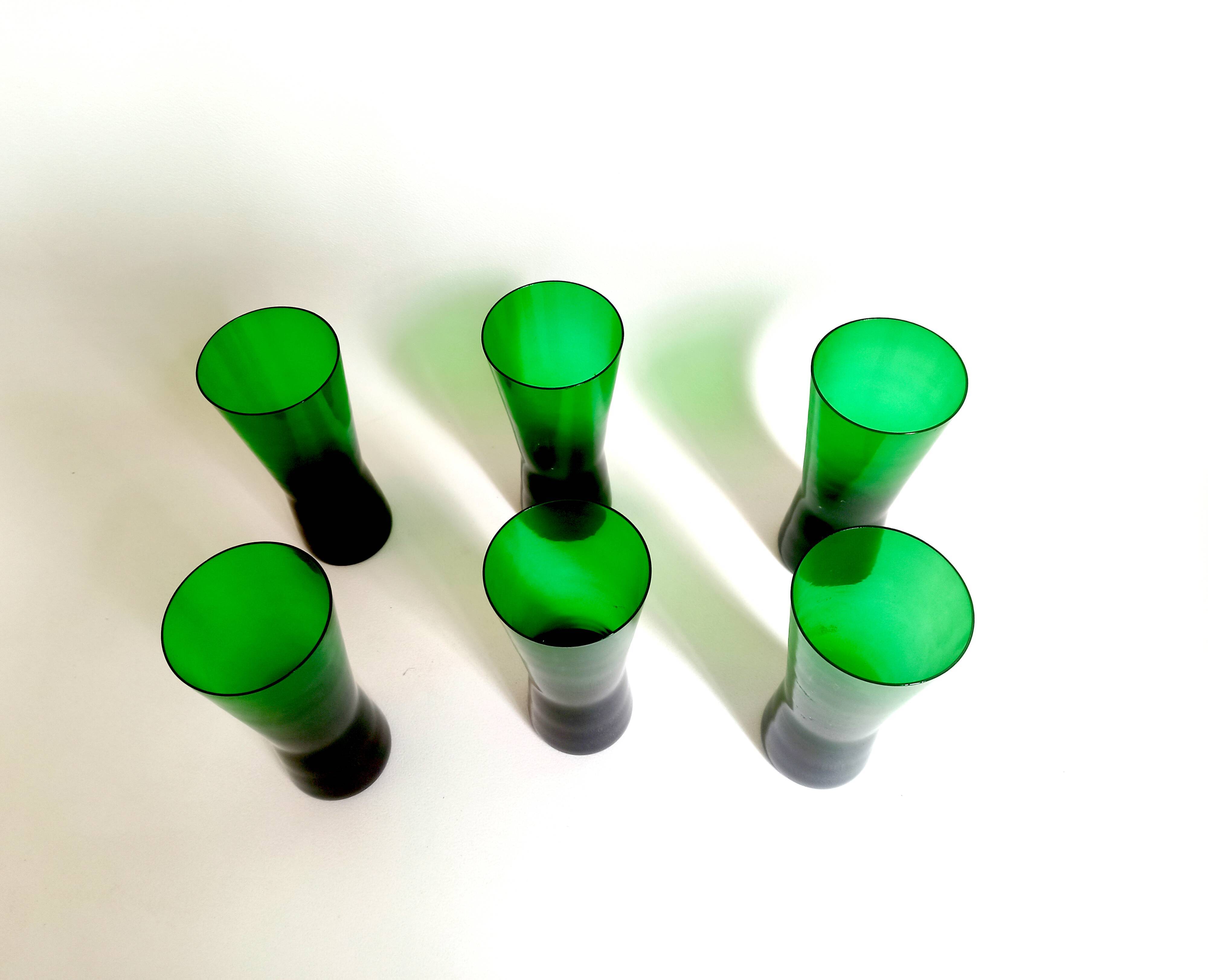 Set of 6 glasses 60s