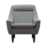 Fauteuil gris, design danois, années 1970, production : Danemark
