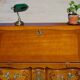 Secretary in solid cherry wood in Louis XV style.