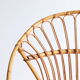 Adult size rattan shell armchair from the 60s