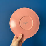 Longchamp pink marble ceramic flat plates service - plate