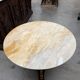 Table en laiton et onyx années 50