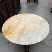 Table en laiton et onyx années 50