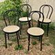 4 chaises bistrot en métal