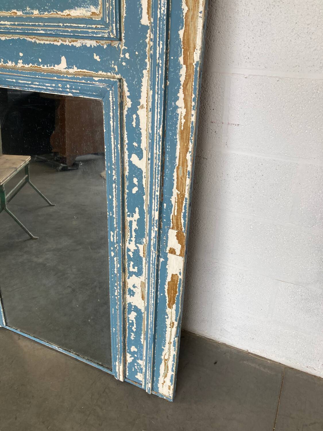 Old fireplace mirror