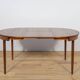 Ensemble table de salle à manger et chaises du milieu du siècle en teck par Hans Olsen pour Frem Røjle.