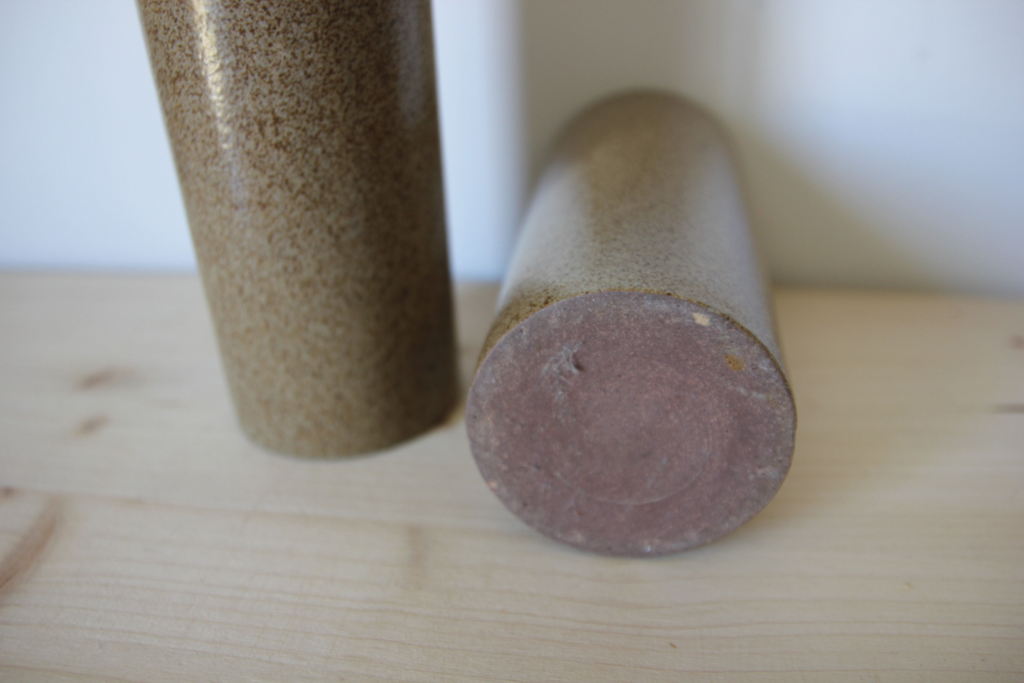 Lot de 2 vases en grès