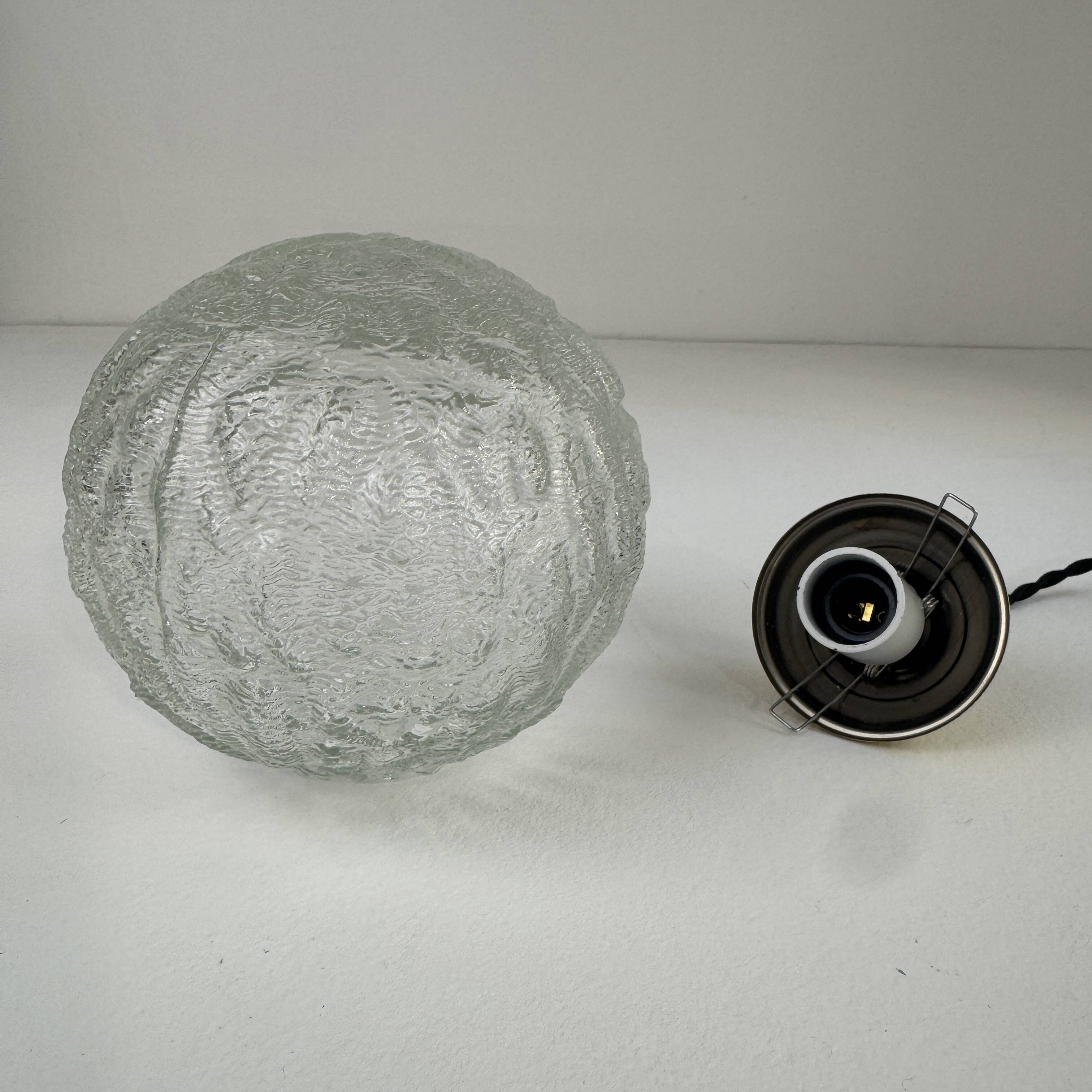 Lot of 3 vintage round glass pendants