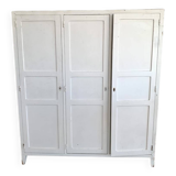Old wooden workshop locker